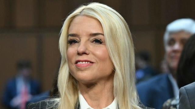 Former Florida Attorney General Pam Bondi looks on before the start of a Senate Judiciary Committee hearing on her nomination to be attorney general on Capitol Hill on Wednesday, Jan. 15, 2025. 