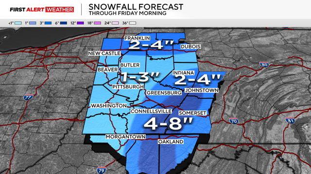 kdka thursday snow forecast