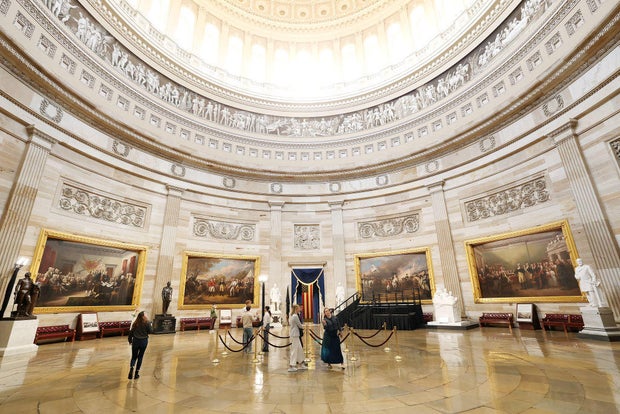 The U.S. Capitol Rotunda is seen on Jan. 17, 2025.