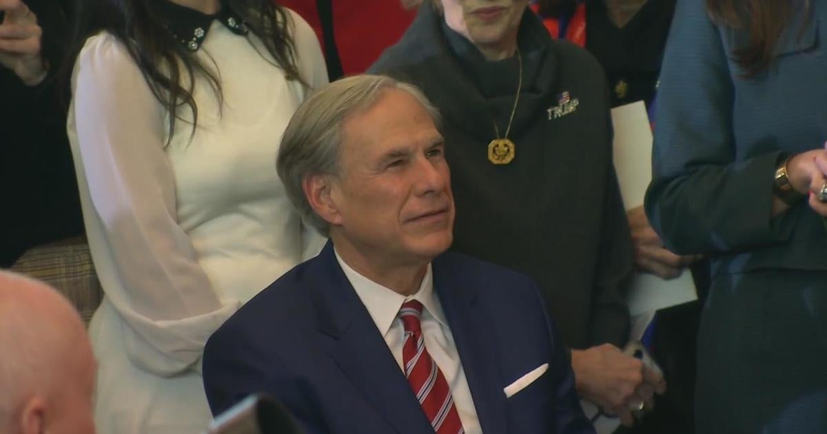 President Trump addresses Texas Gov. Abbott, border wall in post-inauguration speech