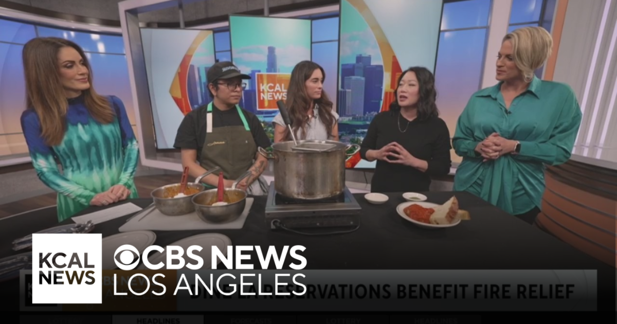 Dine LA reservations benefit fire relief CBS Los Angeles