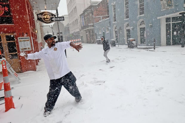 Large Winter Storm Brings Rare Snowfall To Large Swath Of Southern States