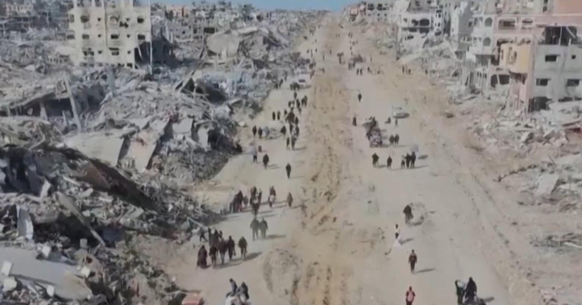 Israel-Hamas ceasefire holding as Palestinians find Gaza in ruins - CBS News