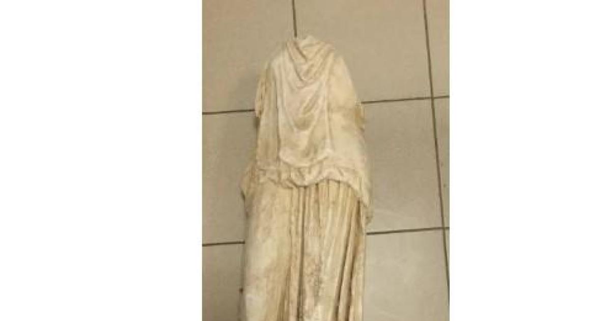 2,000-year-old statue found dumped near garbage cans in Greece