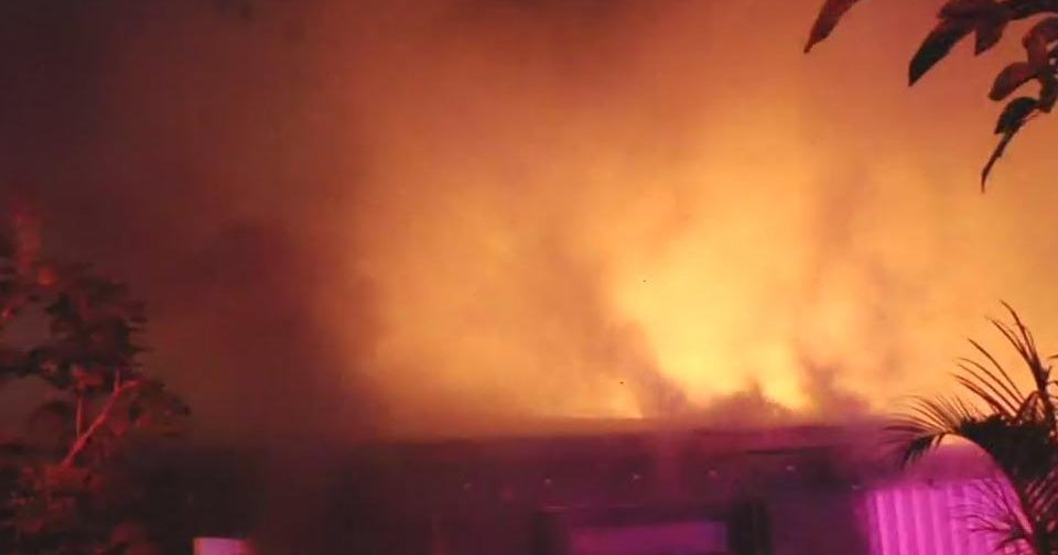 Fire engulfs North Miami home, family and dogs escape Fire engulfs North Miami home, family and dogs escape