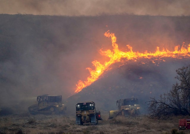 Hughes Fire Explodes North Of LA