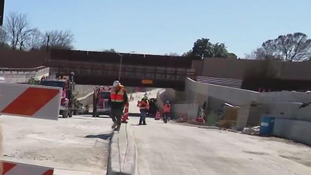 Hillcrest Rd closed, DART construction 