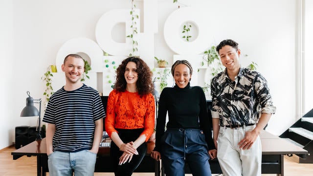 Portrait Of Sustainable Business Team In Office 