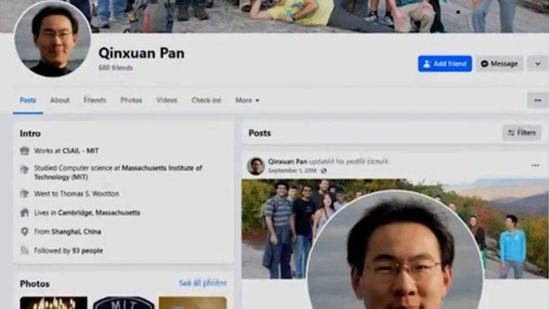 Qinxuan Pan's Facebook