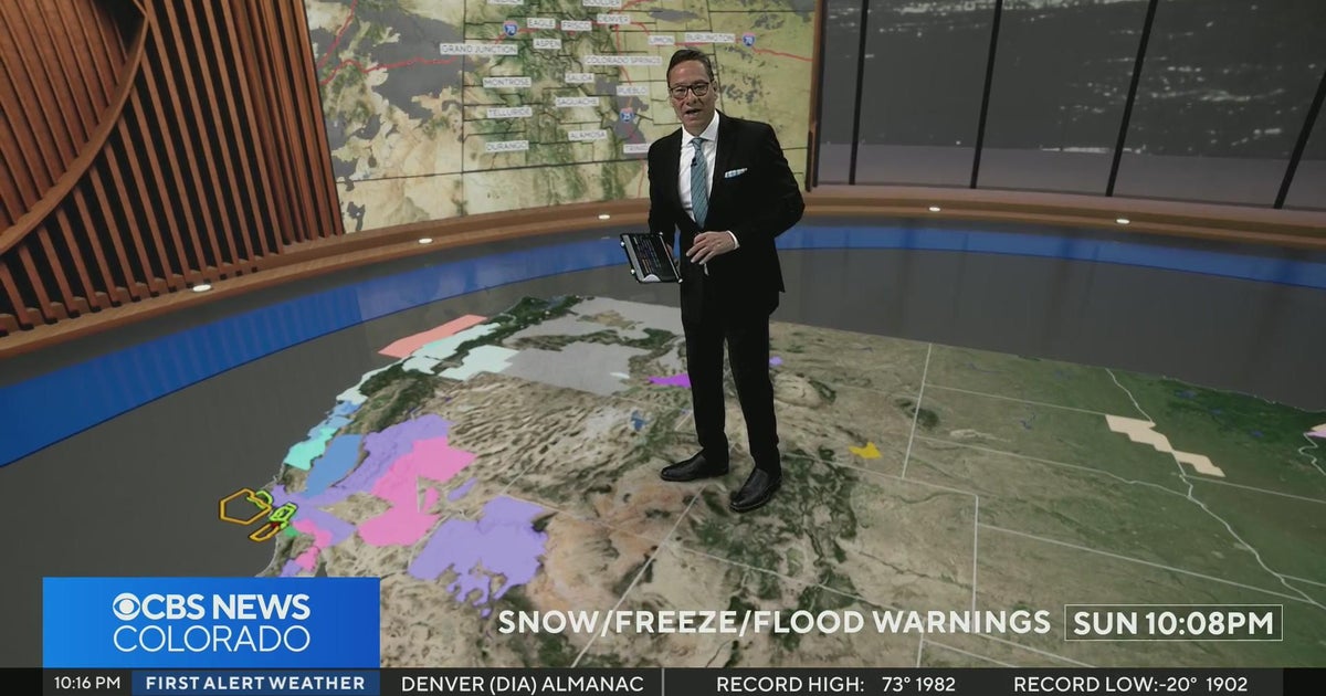 Mild start to the week before next chance for snow - CBS Colorado