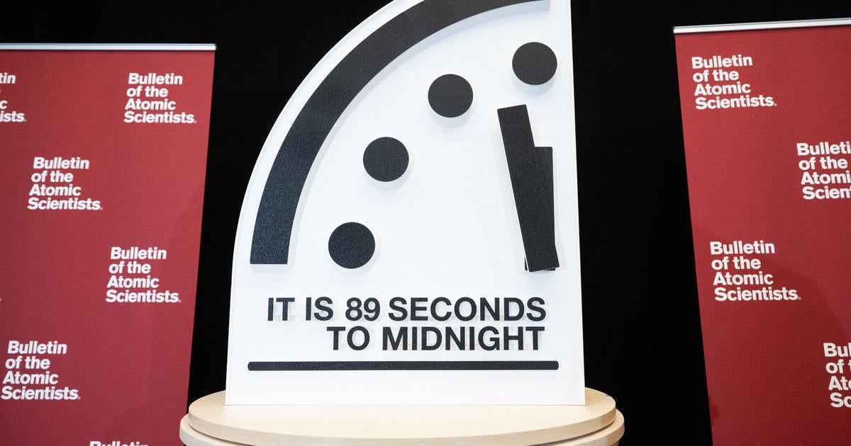 Doomsday clock set at 89 seconds to midnight, closest ever to "global catastrophe"