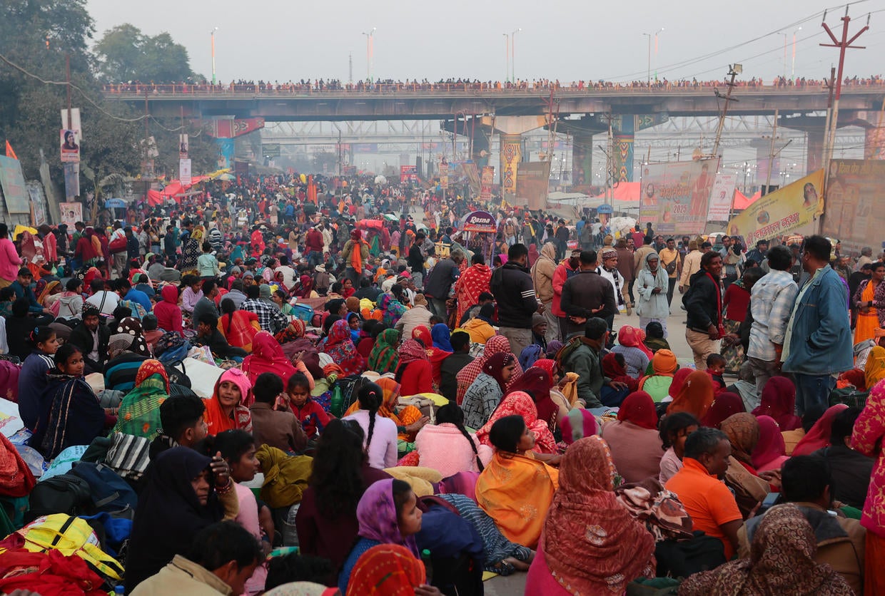 Stampede at India's Kumbh Mela Hindu megafestival leaves at least 30