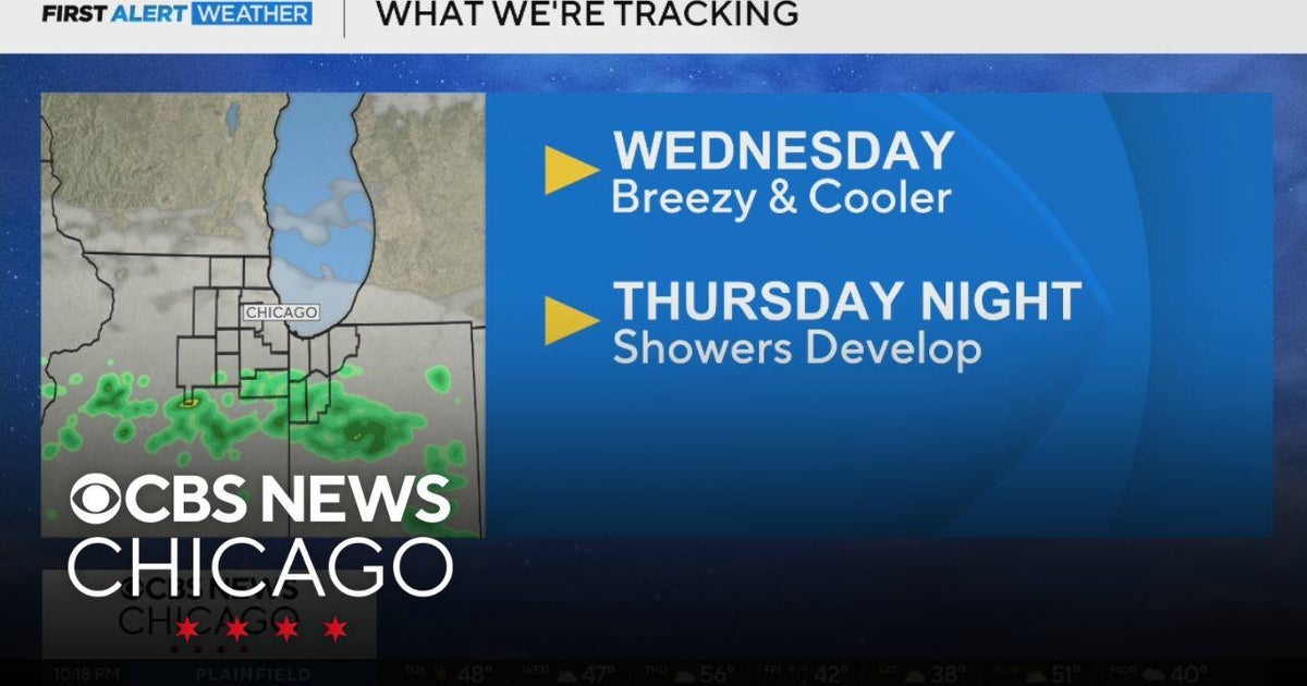 Showers develop Thursday night in Chicago - CBS Chicago