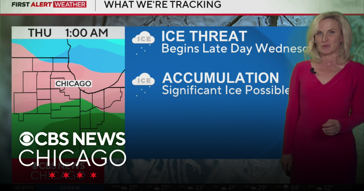 Ice Threat Begins Late Day Wednesday In Chicago Cbs Chicago