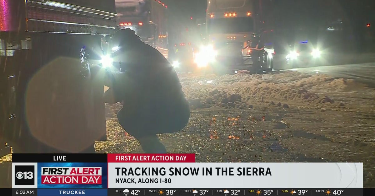 Chain controls for the Sierra, wet commute for Sacramento Valley
