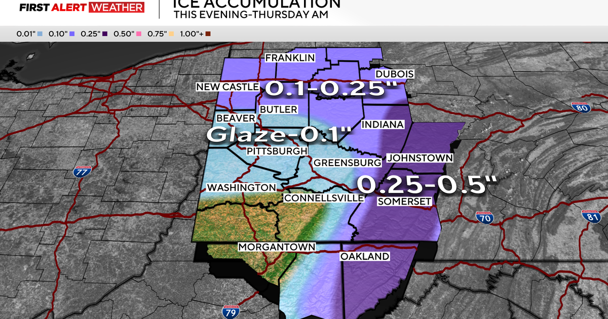 Freezing rain expected to impact parts of western Pa. tonight into Thursday morning | First Alert Weather Day