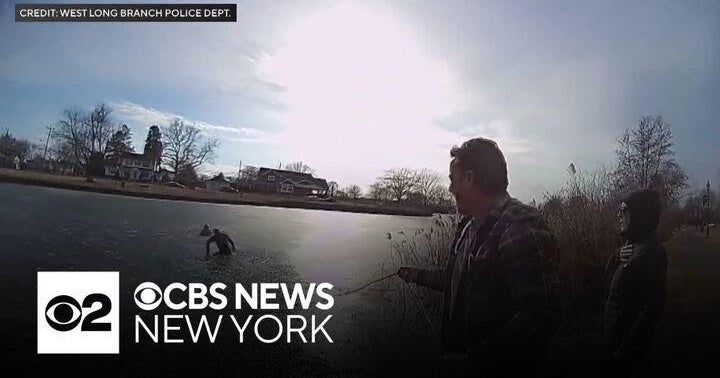 New Jersey police officer recounts recent daring ice rescue - CBS New York