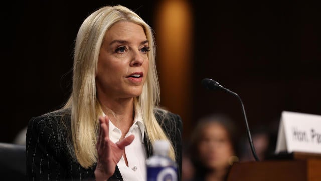 Pam Bondi Attends Confirmation Hearing To Be Attorney General 