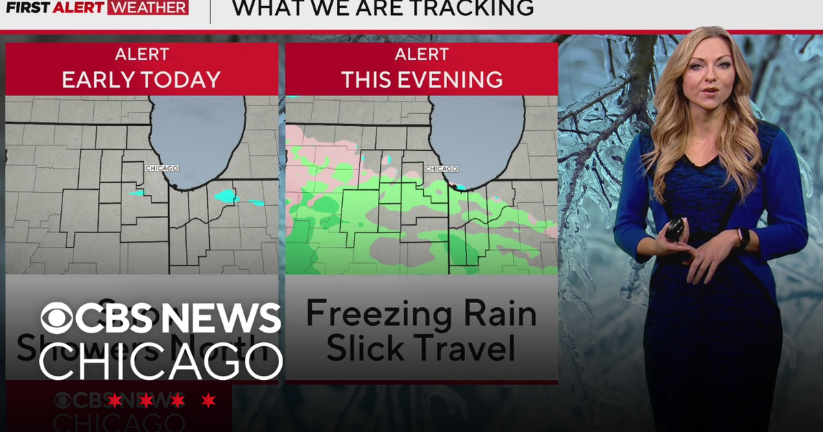 Snow showers, freezing rain late Wednesday in Chicago - CBS Chicago