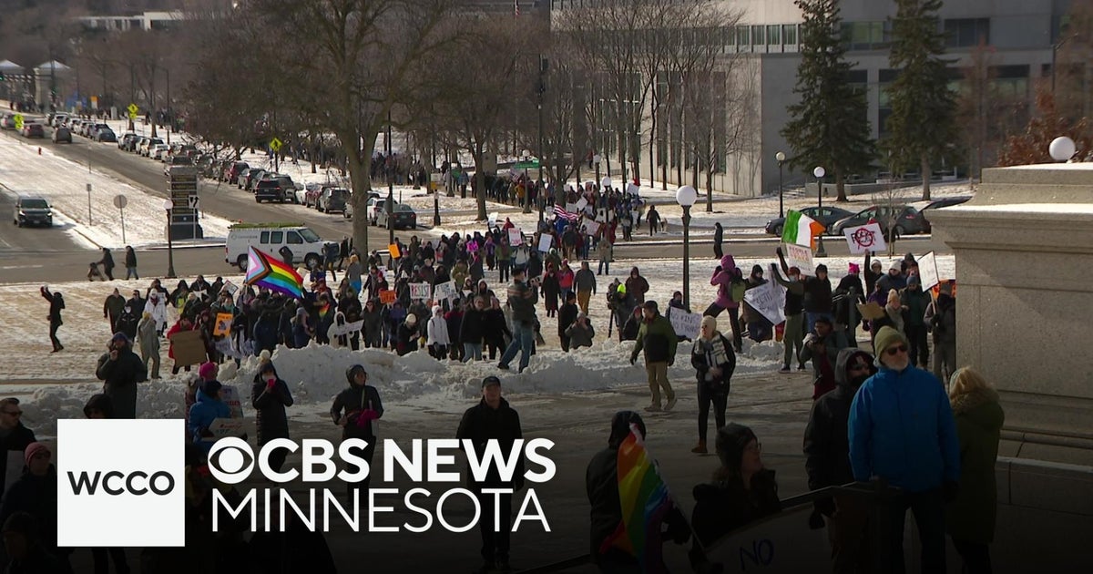 More than 1,000 people joined a rally in St. Paul to protest President ...