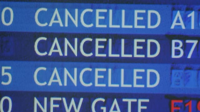 Cancellations at Philadelphia International Airport 