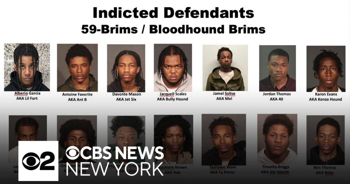 Over a dozen accused gang members arrested in Brooklyn - CBS New York