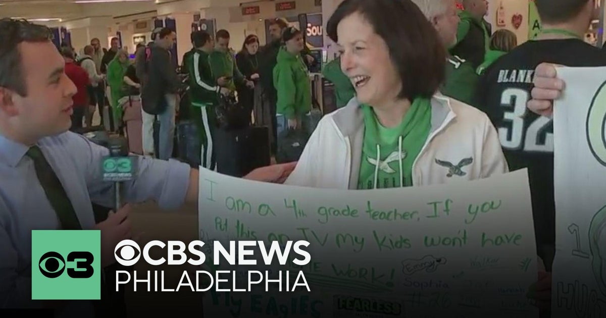 Eagles fans at PHL heading to New Orleans for Super Bowl LIX - CBS ...