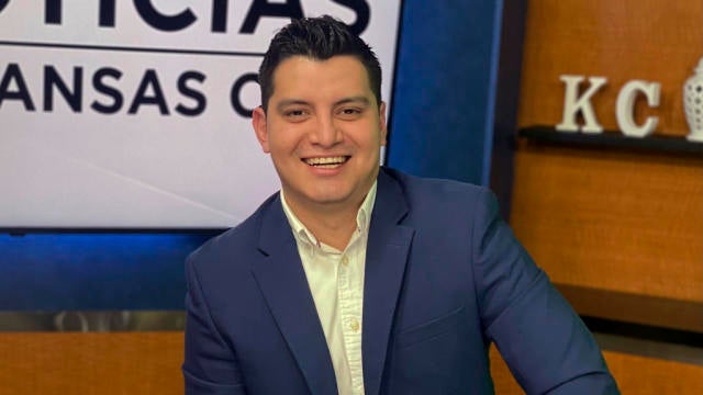 This photo provided by Telemundo Kansas City shows television reporter Adan Manzano, who was found dead in his hotel room Feb. 5, 2025, while visiting New Orleans to cover the Super Bowl. 