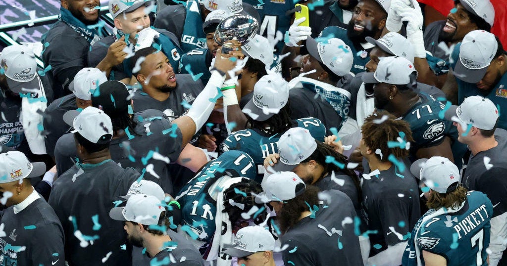 Eagles deny Chiefs a three-peat with dominant 40-22 win Eagles deny Chiefs a three-peat with dominant 40-22 win