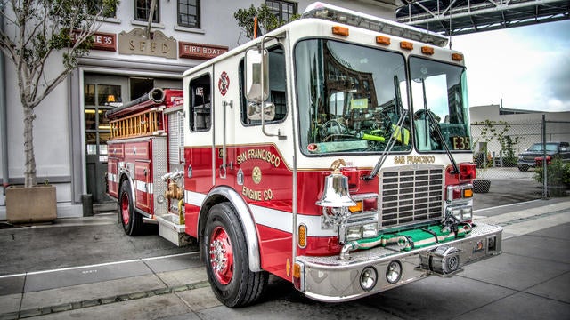 San Francisco Fire Truck in Fire Station 