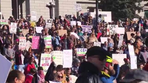 Protest over immigration operations in Denver