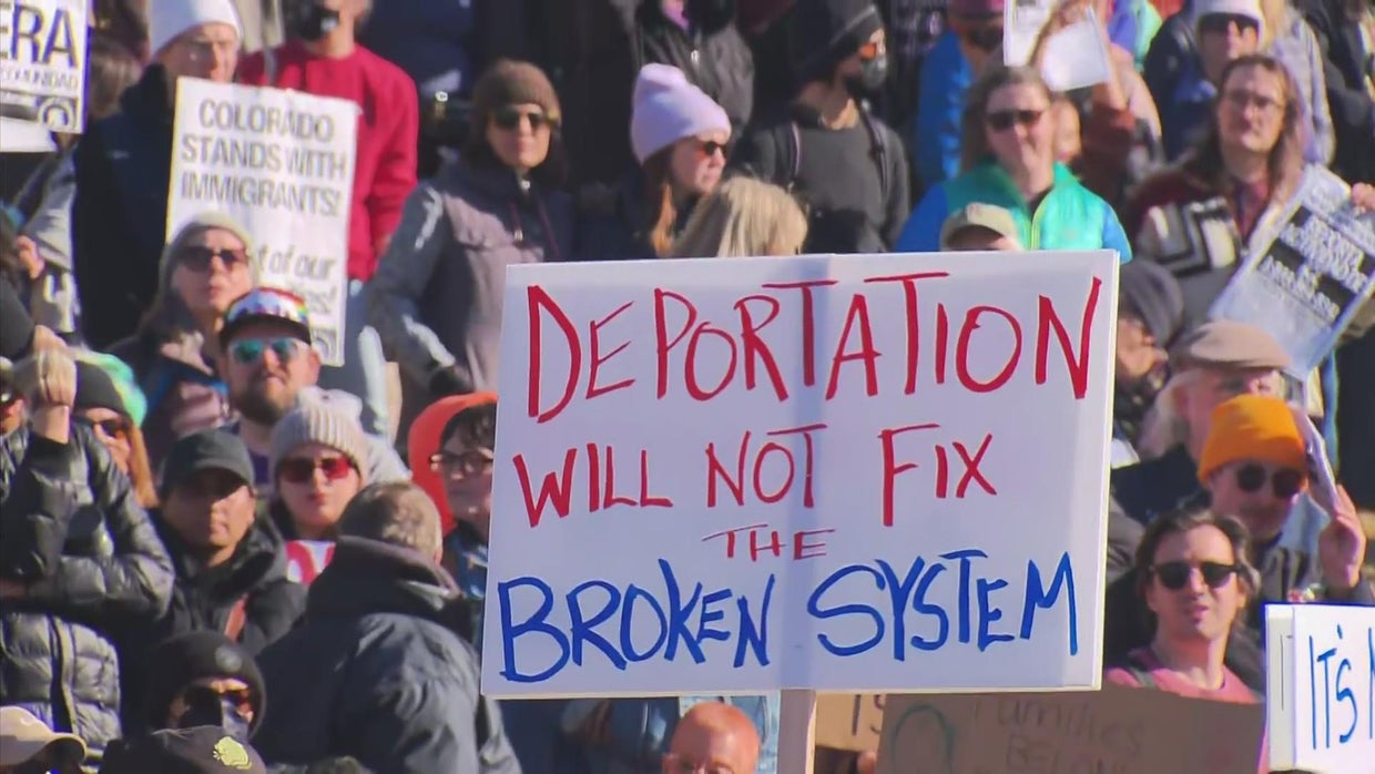 Protest over immigration operations in Denver