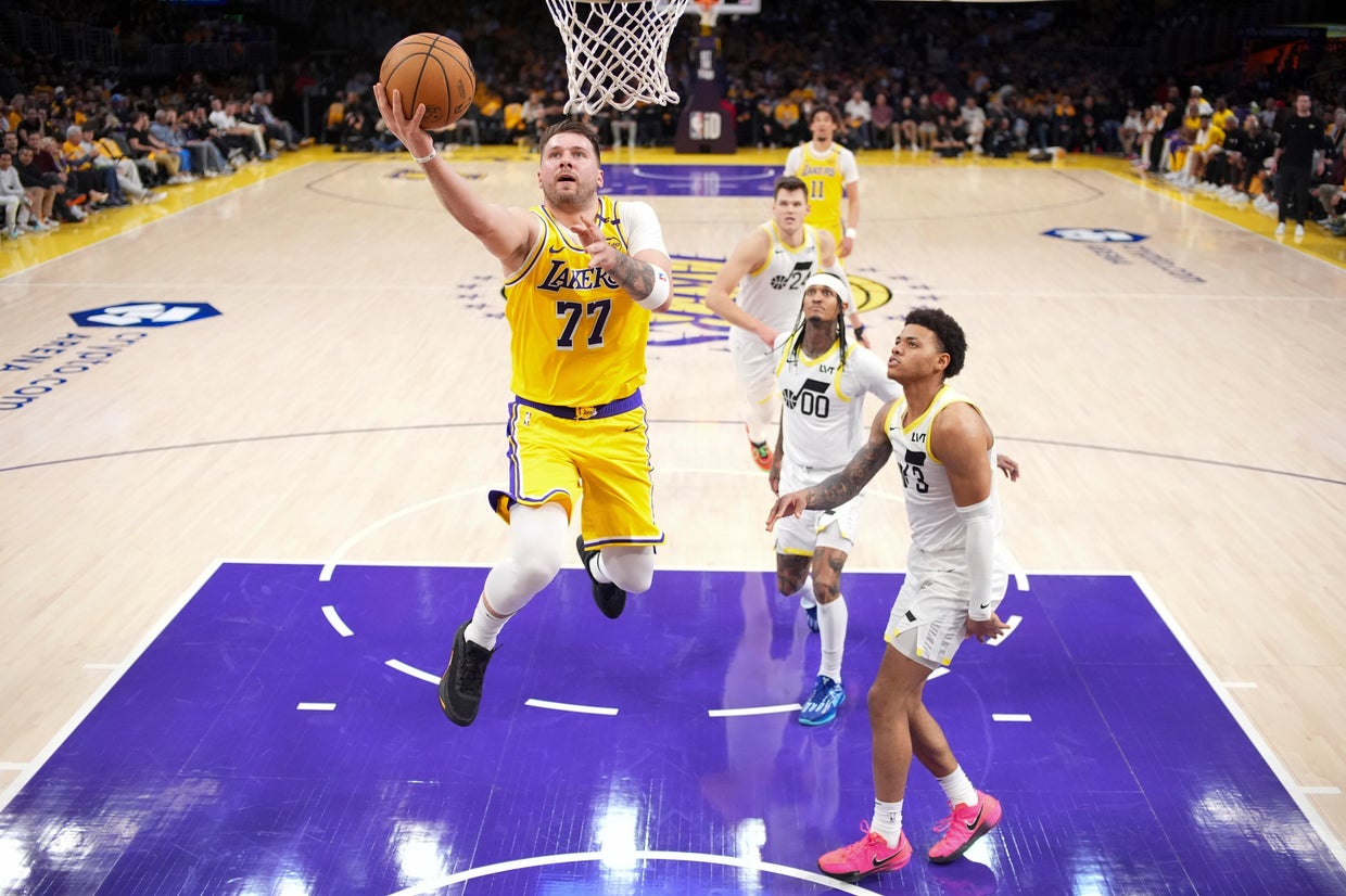 Luka Dončić makes highly anticipated debut with Lakers in win over Utah ...
