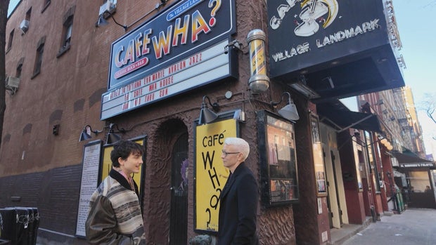 Timothée Chalamet and Anderson Cooper