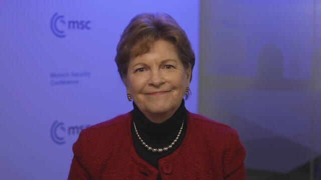 GOP Sen. Jeanne Shaheen of New Hampshire appears on "Face the Nation with Margaret Brennan" on Feb. 16, 2025. 