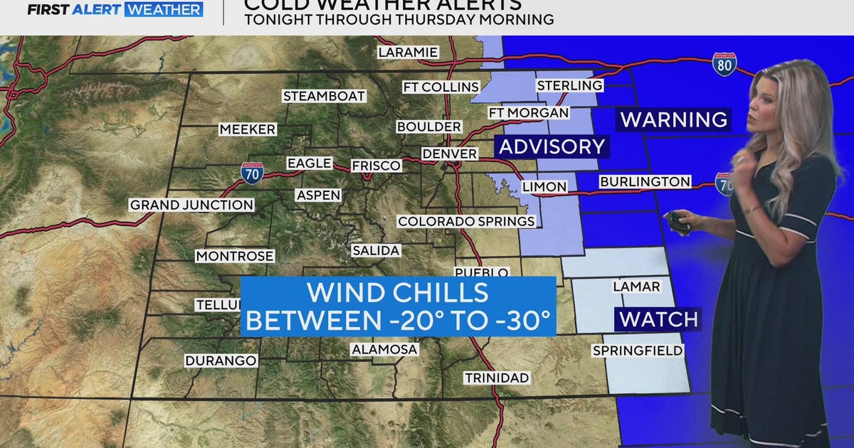 Bitter cold moving into parts of Colorado - CBS Colorado