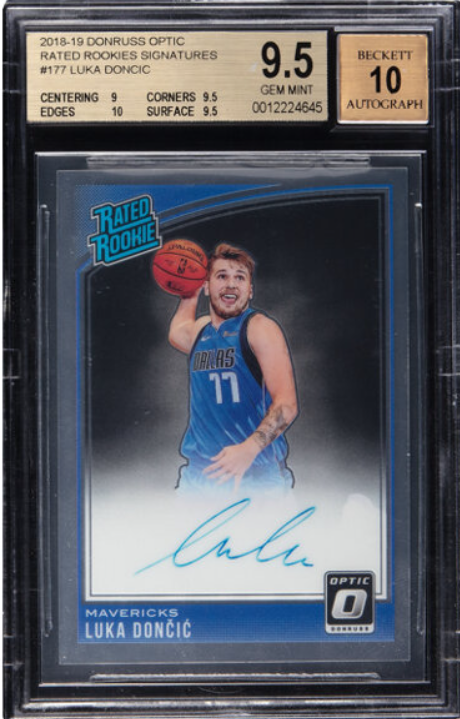 Feeling nostalgic? Former Mavs superstar Luka Doncic signed rookie card up  for auction - CBS Texas