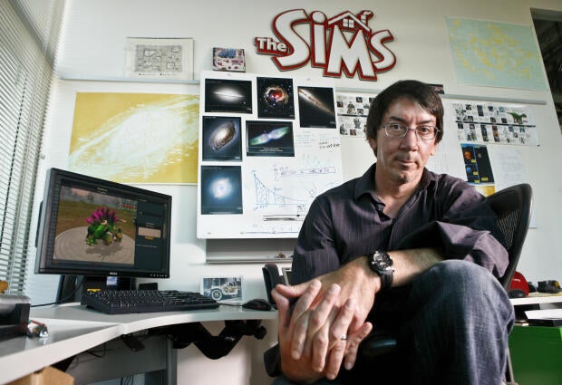 Will Wright, creator of computer game hits such as SimCity and The Sims, is seen at Electronic Arts in Emeryville, California, March 24, 2008.