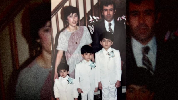 Amal Ezzeddine, Chafic "Steve" Ezzeddine and their three sons as children
