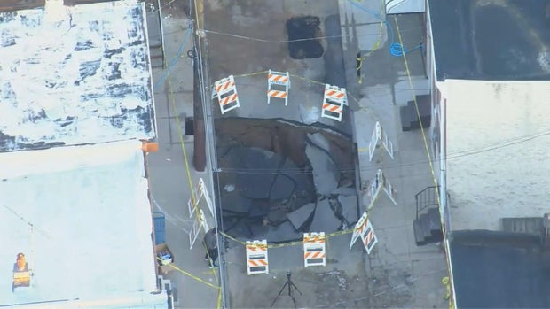 Sinkhole in Port Richmond on Wednesday, Feb. 26, 2025 