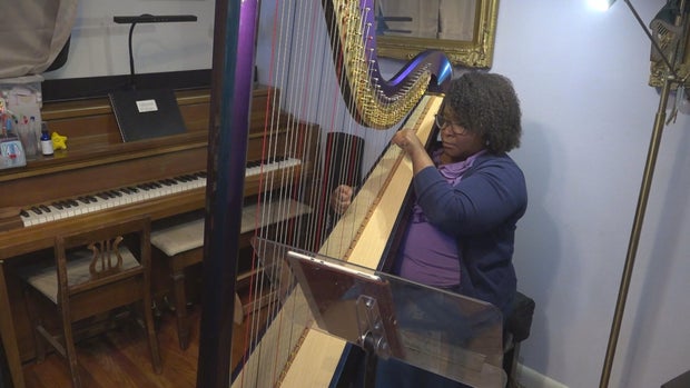 Harpist Candace Lark 