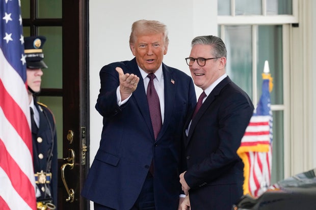Trump Starmer 