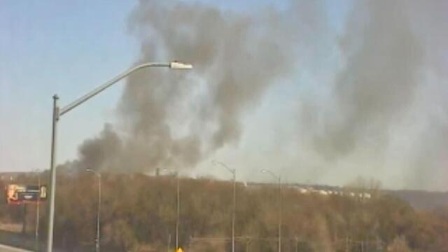 Tires burning in Philadelphia's Port Richmond neighborhood 