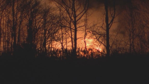 Fire in Salem County, New Jersey 