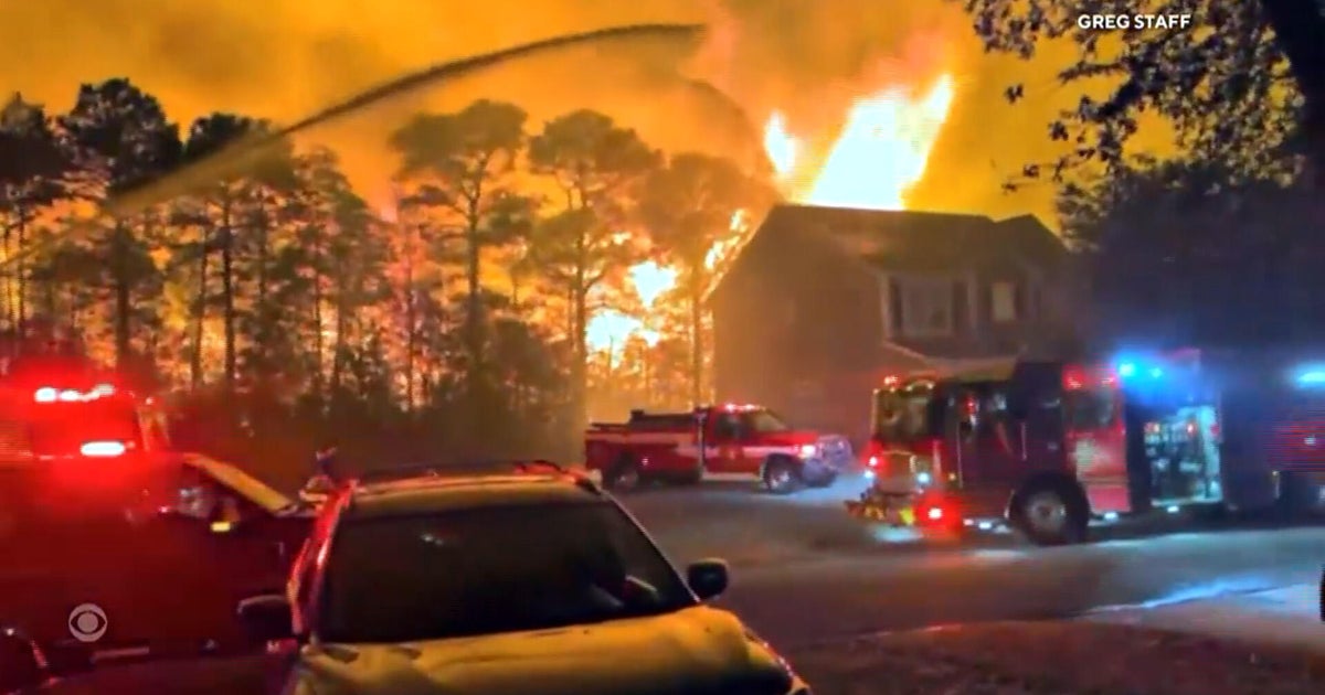 Wildfires break out in the Carolinas
