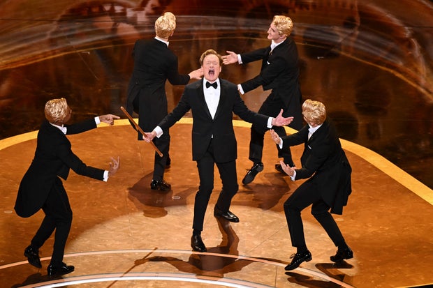 Conan O'Brien hosting the 2025 Oscars
