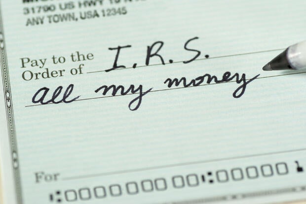 Check to Internal Revenue Service for All My Money 