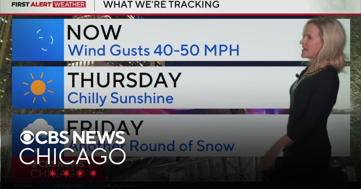 Chilly sunshine Thursday, more snow Friday in Chicago - CBS Chicago