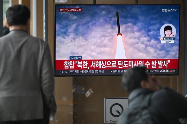 North Korea fires ballistic missiles after U.S. and South start annual joint drills, Seoul says