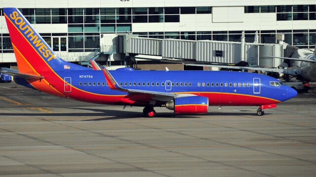 Boeing 737 NG (New Generation) of Southwest Airlines at Denver International Airport, Denver, Colorado, USA 